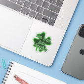 Sticker Pas Irlandais, juste méchant St. Patrick's Day (Ordinateur portable avec iPhone)