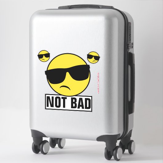 Sticker Pas Mauvais Emoji (Sur valise)