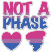 Sticker Pas Un Bisexuel De Phase (Devant)