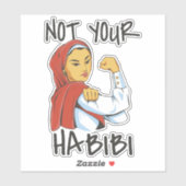 STICKER PAS VOTRE BÂTIMENT HABIBI TENDANCE (Feuille)