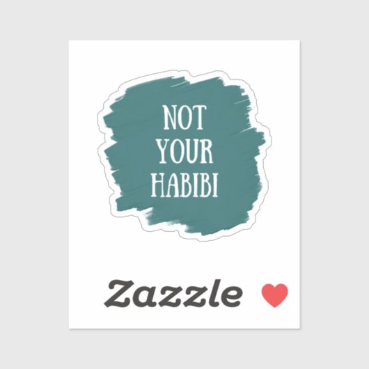 Sticker Pas Votre Habibi (Feuille)