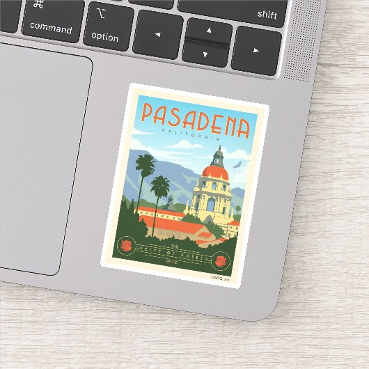 Sticker Pasadena, CA (Détail)