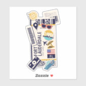 STICKER PASS FORT LAUDERDALE FLORIDA USA (Feuille)