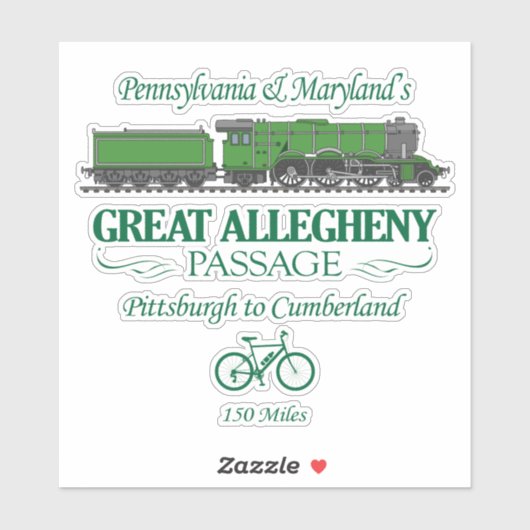 Sticker Passage d'Allegheny (RT2) (Feuille)