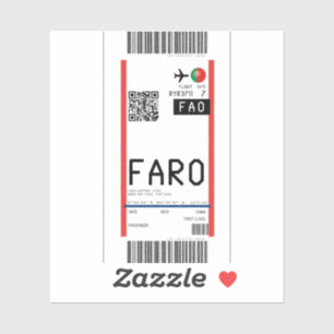 Sticker Passe d'embarquement à Faro (FAO)