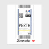 Sticker Passe d'embarquement à Perth (PER) (Feuille)