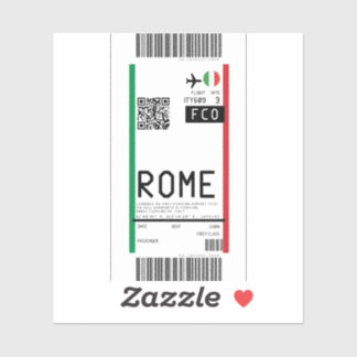 Sticker Passe d'embarquement à Rome (FCO)