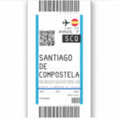 Sticker Passe d'embarquement à Saint-Jacques-de-Compostell (Devant)