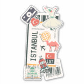 STICKER PASSE D'EMBARQUEMENT ISTANBUL TURKEY (Devant)