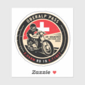 Sticker Passe Oberalp | Suisse | Motorcycle (Feuille)