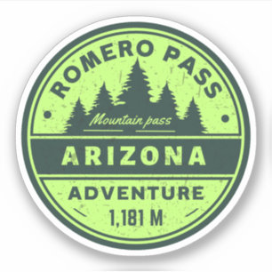 Sticker Passe Romero, Arizona randonnée alpine pass
