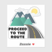 Sticker Passez à la Route Outdoor Adventure Waterproof (Feuille)