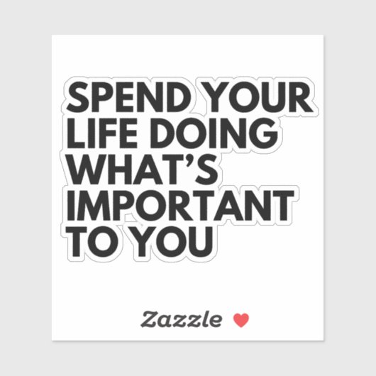 Sticker Passez votre vie (Feuille)