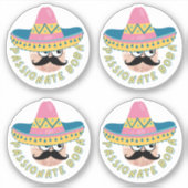 Sticker Passionate Boba- Pack de 4 (Devant)