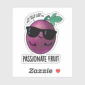 Sticker Passionné Fruit Amusant Passion Fruit Pun (Feuille)