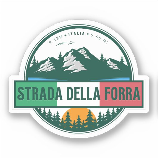 Sticker passo della forra à moto (Devant)