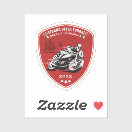 Sticker passo della forra dans les applications moto itali (Feuille)
