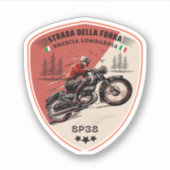 Sticker passo della forra dans les applications moto itali (Devant)