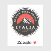 Sticker passo della forra dans les applications moto itali (Feuille)