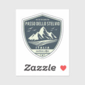 Sticker passo dello stelvio - stelvio pass alpes italienne (Feuille)