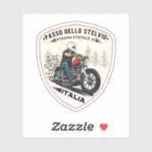 Sticker passo dello stelvio - stelvio pass alpes italienne (Feuille)