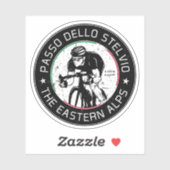 Sticker passo dello stelvio - stelvio pass italien Cyclism (Feuille)
