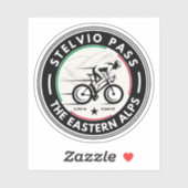 Sticker passo dello stelvio - stelvio pass italien Cyclism (Feuille)