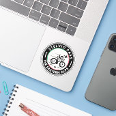 Sticker passo dello stelvio - stelvio pass italien Cyclism (Ordinateur portable avec iPhone)