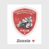 Sticker passo dello stelvio - stelvio pass italien Mountai (Feuille)