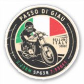 Sticker Passo di Giau Italie | Pass Giau | Motorcycle (Devant)