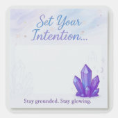 Sticker Pastel À Thème Crystal Améthyste (Devant)