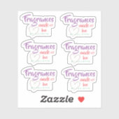 Sticker Pastel avec Amour Fragrances de Coeur Feuille d'au (Feuille)