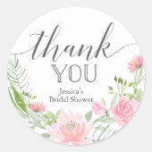 Sticker Pastel Blush Merci Favoriser (Devant)