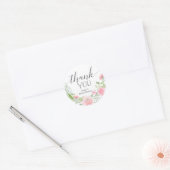 Sticker Pastel Blush Merci Favoriser (Enveloppe)