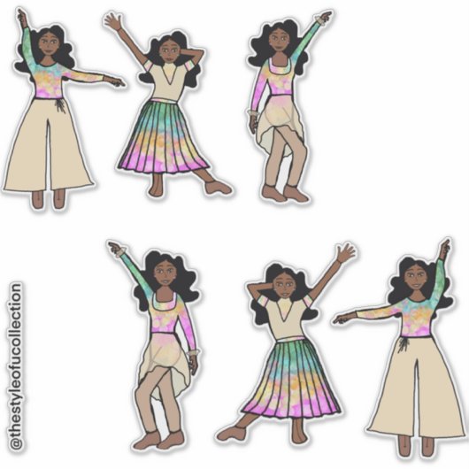 Sticker Pastel Dancer #1 (Devant)