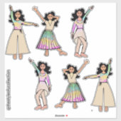 Sticker Pastel Dancer #2 (Feuille)