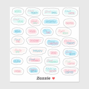Sticker Pastel du planificateur pour faire le pack autocol