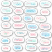 Sticker Pastel du planificateur pour faire le pack autocol (Devant)