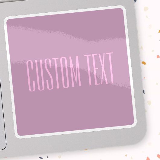 Sticker Pastel Purple & Pink clair | Texte modifiable mode