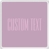 Sticker Pastel Purple & Pink clair | Texte modifiable mode (Devant)