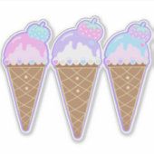 Sticker Pastel Sweet Ice Cream (Devant)
