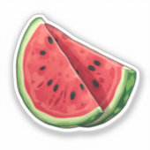 Sticker Pastèque de dessin animé (Recto)