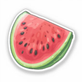 Sticker Pastèque de dessin animé (Recto)