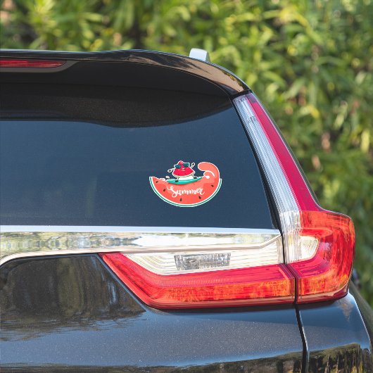 Sticker Pastèque de surf (Côté voiture)