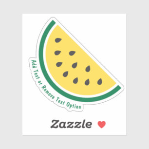 Sticker Pastèque jaune tranché