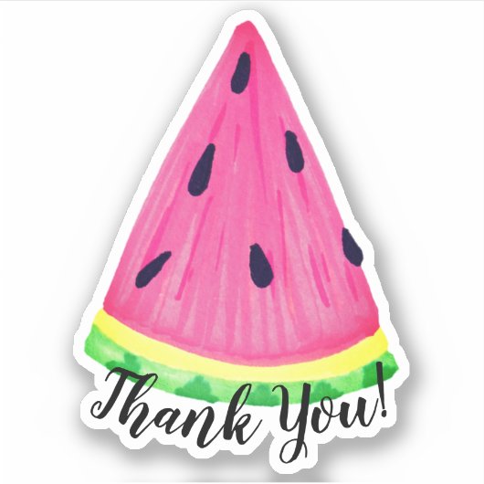 Sticker Pastèque Merci (Devant)