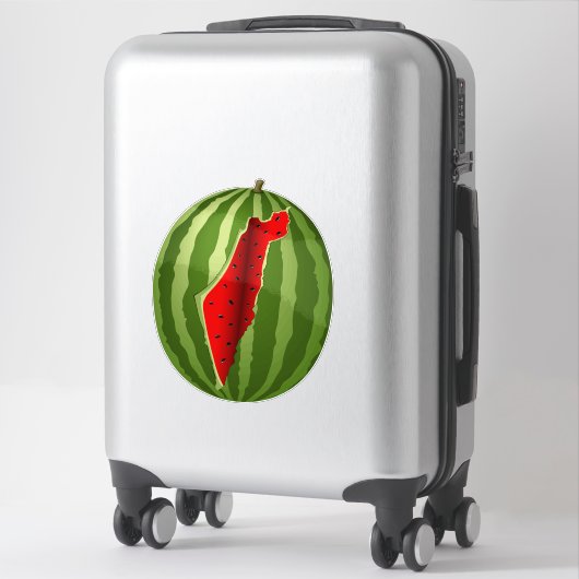 Sticker Pastèque Palestine - Slice (Sur valise)