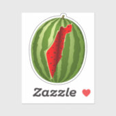 Sticker Pastèque Palestine - Slice (Feuille)