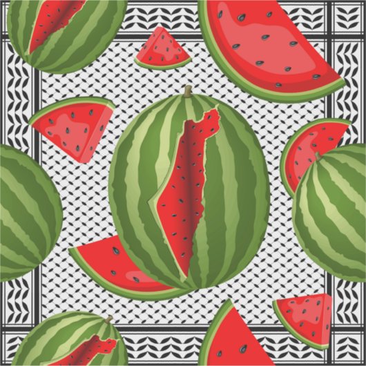 Sticker Pastèque Palestine - Slice (Devant)