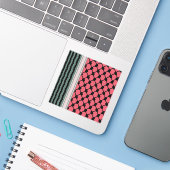 Sticker Pastèque palestinienne Hatta Keffiyeh Kufiya Folk (Ordinateur portable avec iPhone)